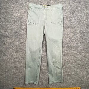 Democracy Ab Technology Sage Green Utility Straight Leg Pants Womens 12